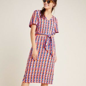 COPY - Midi Anthropologie belted dress